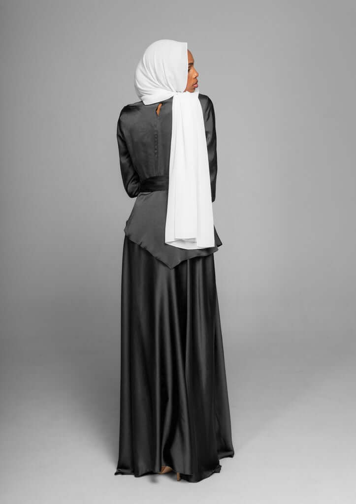 Classic Satin Dress Amore Black
