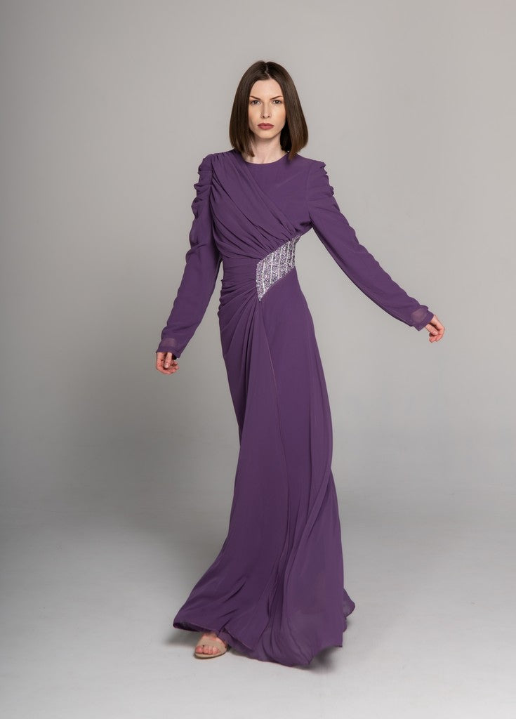 New Modest Stylish Maxi Dress Bella Lilac