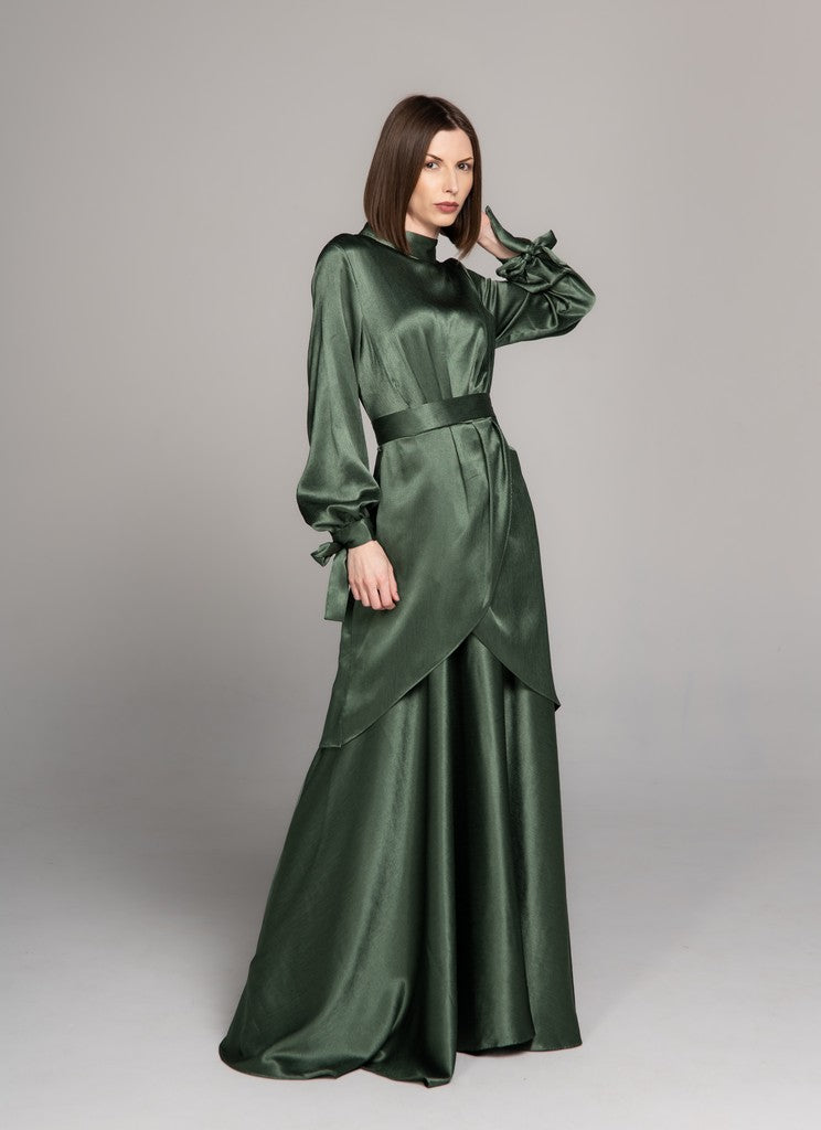 Stylish Maxi dress Adore Olive Green 