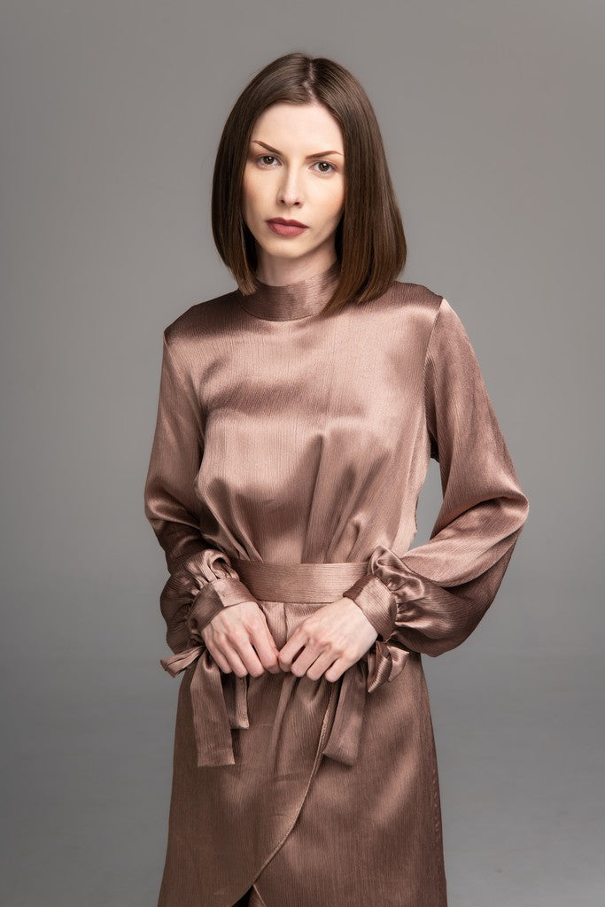 Rose gold clearance modest dress