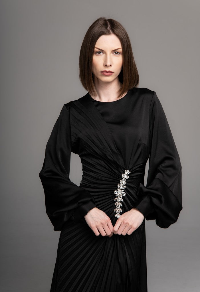 Stylish Dress Aleena Obsidian Black 