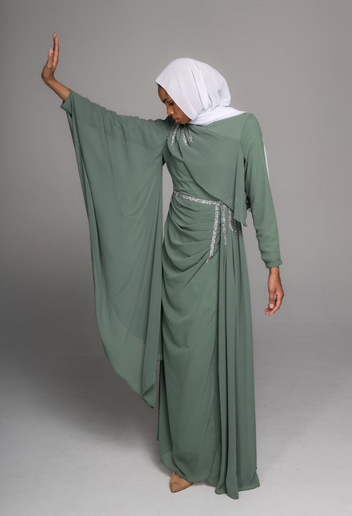 Timeless Stylish Piece Of Dress Ameera Sage