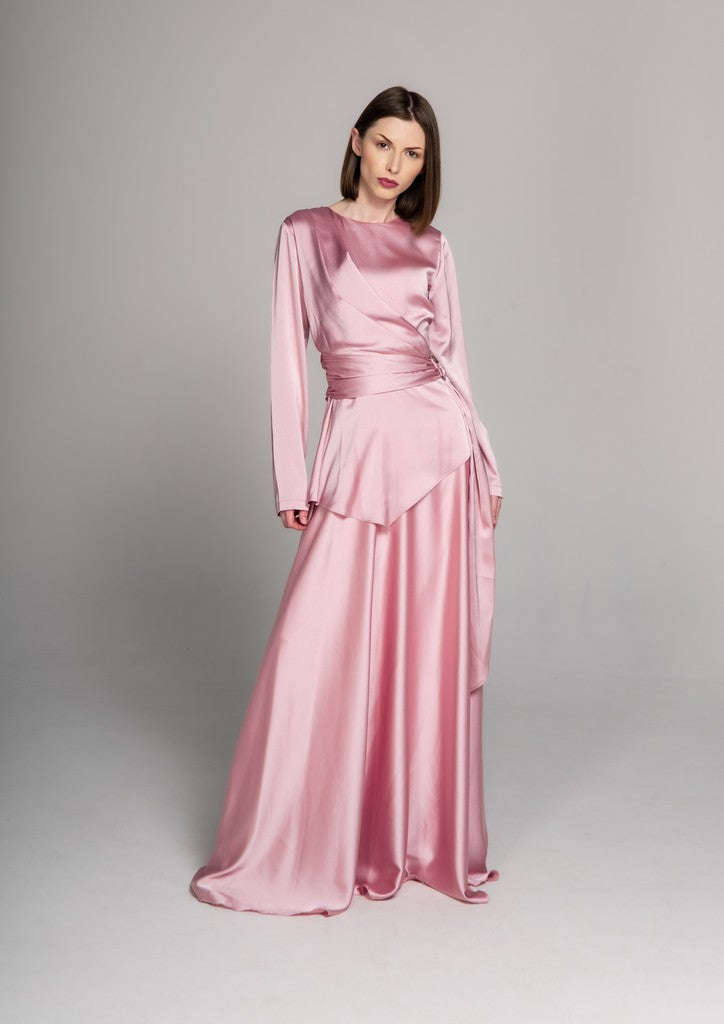 Timeless Classic stylish Maxi Dress Amore Pink 