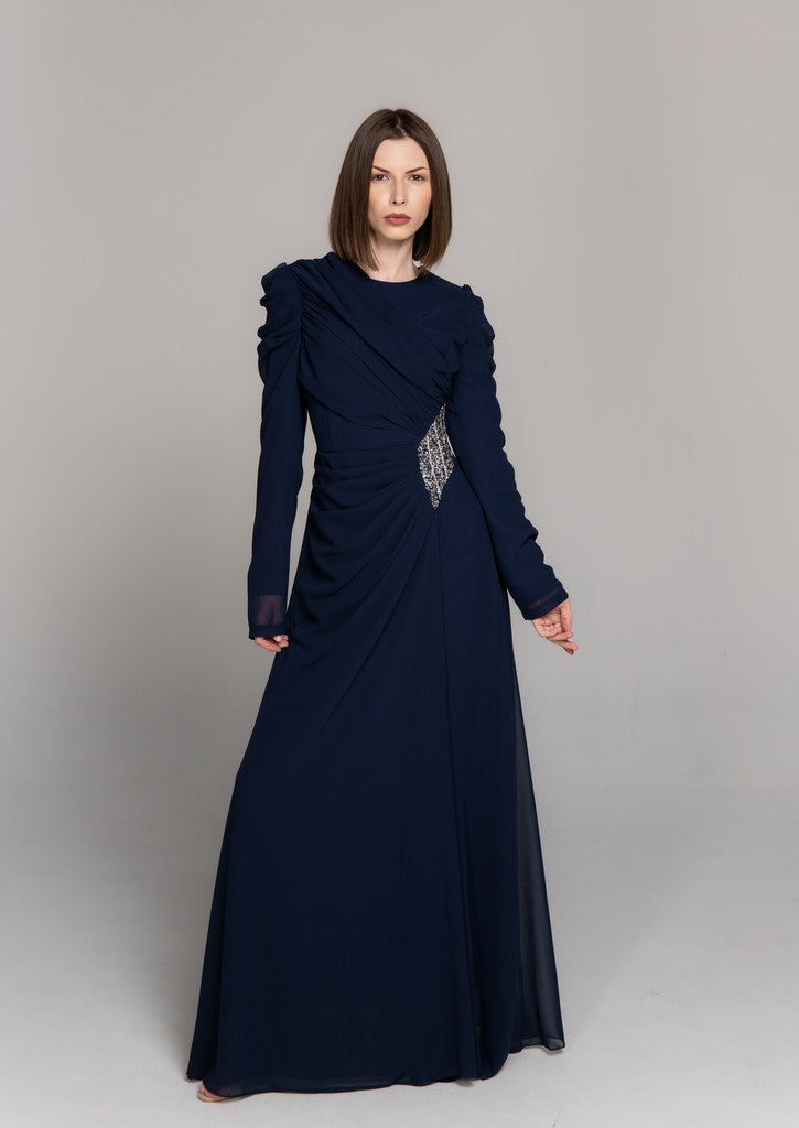Maxi Dress for All Occasions Bella Navy Blue 