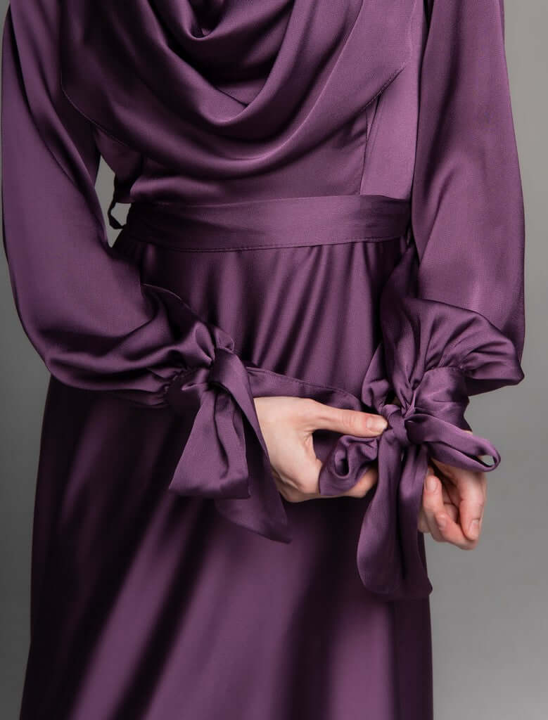 Classic stylish Dress Jamila Aubergine 