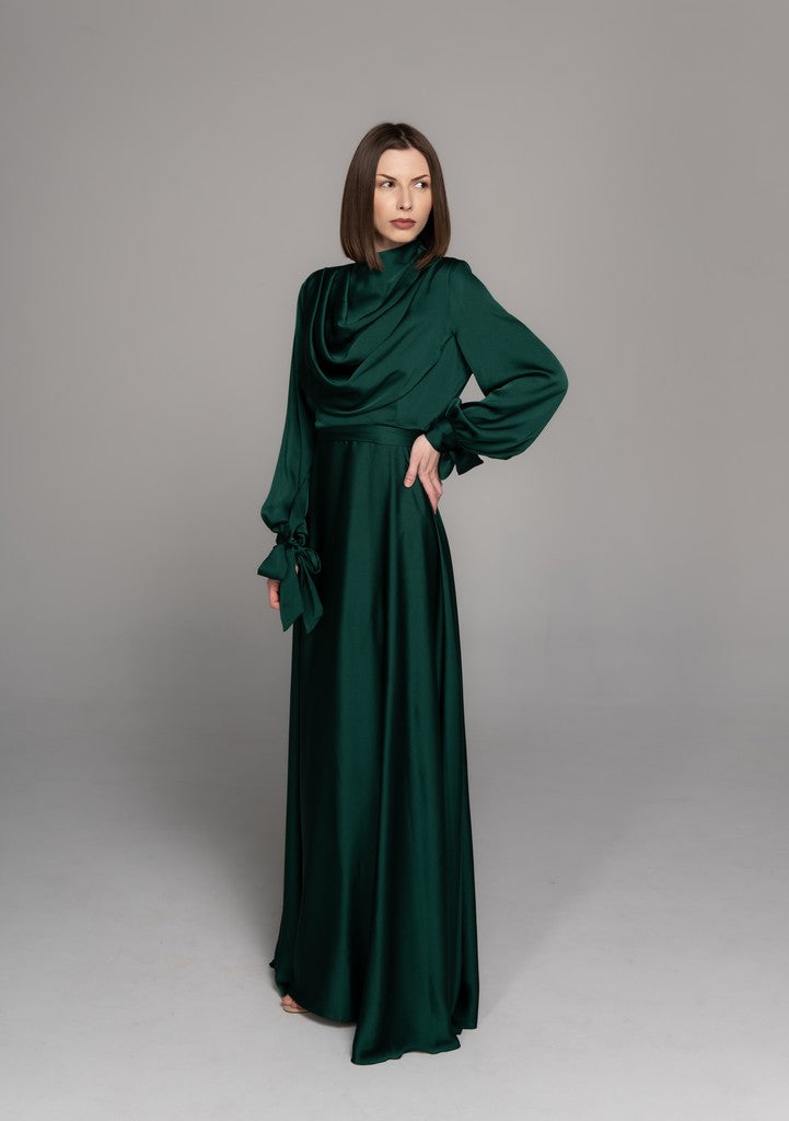 Fashionable  Maxi Dress Jamila Forest Green
