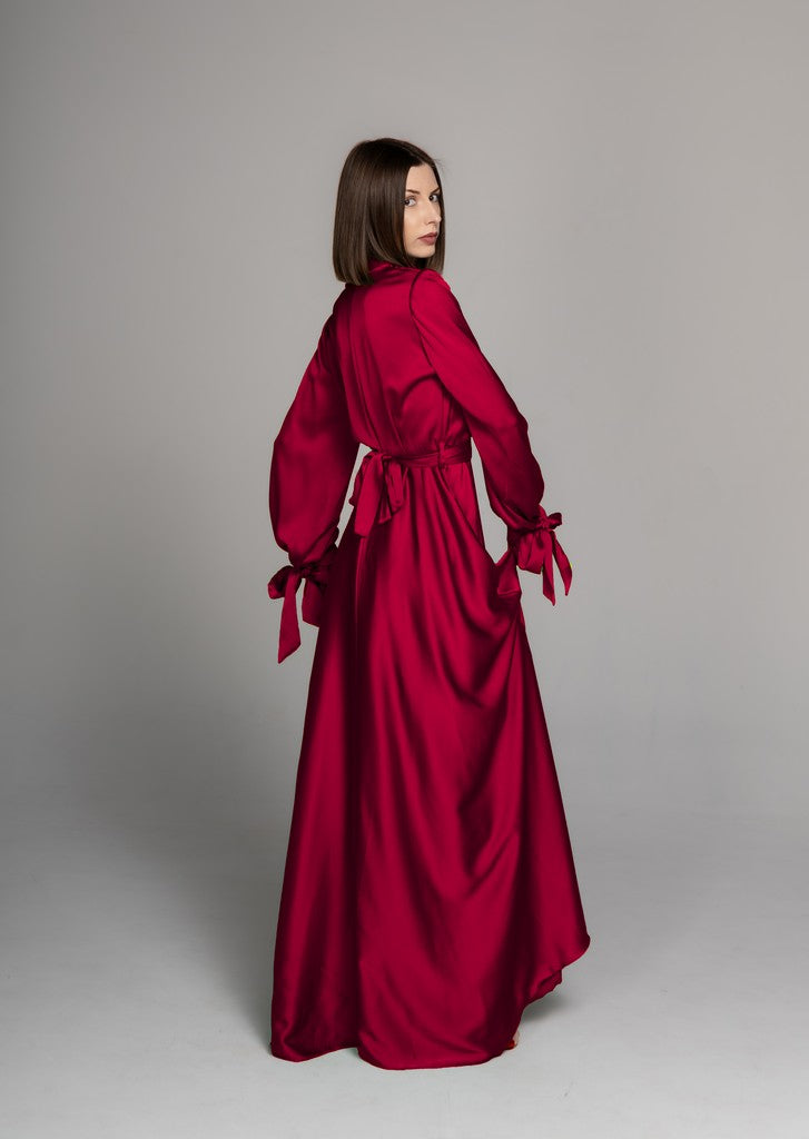  Fashion Statement Stylish Maxi Dress  Jamila Ruby Red 
