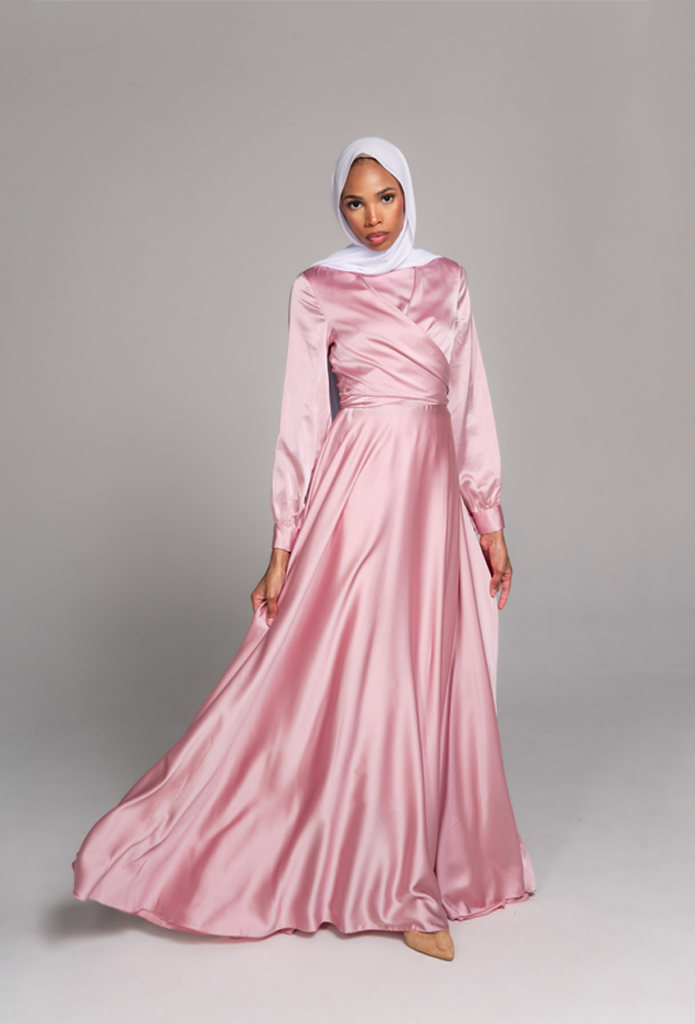 New Fashion Maxi Dress Suraya Powder Pink 