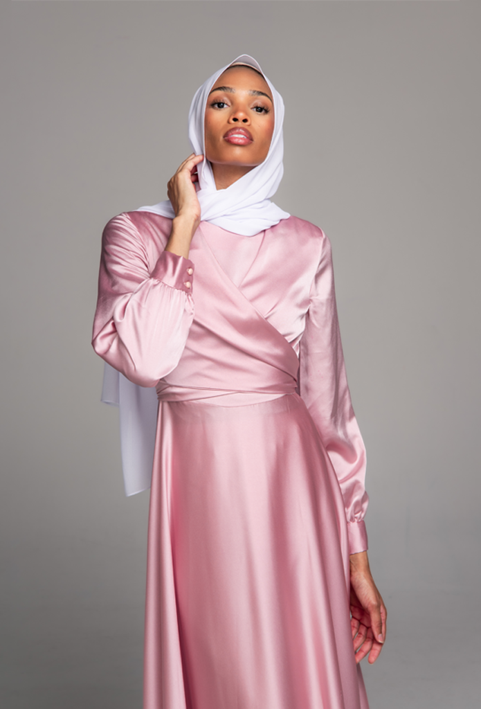 New Fashion Maxi Dress Suraya Powder Pink 