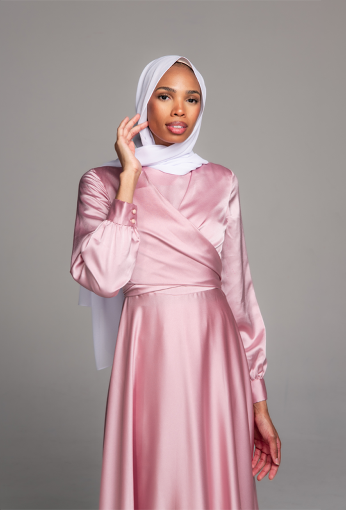 New Fashion Maxi Dress Suraya Powder Pink 