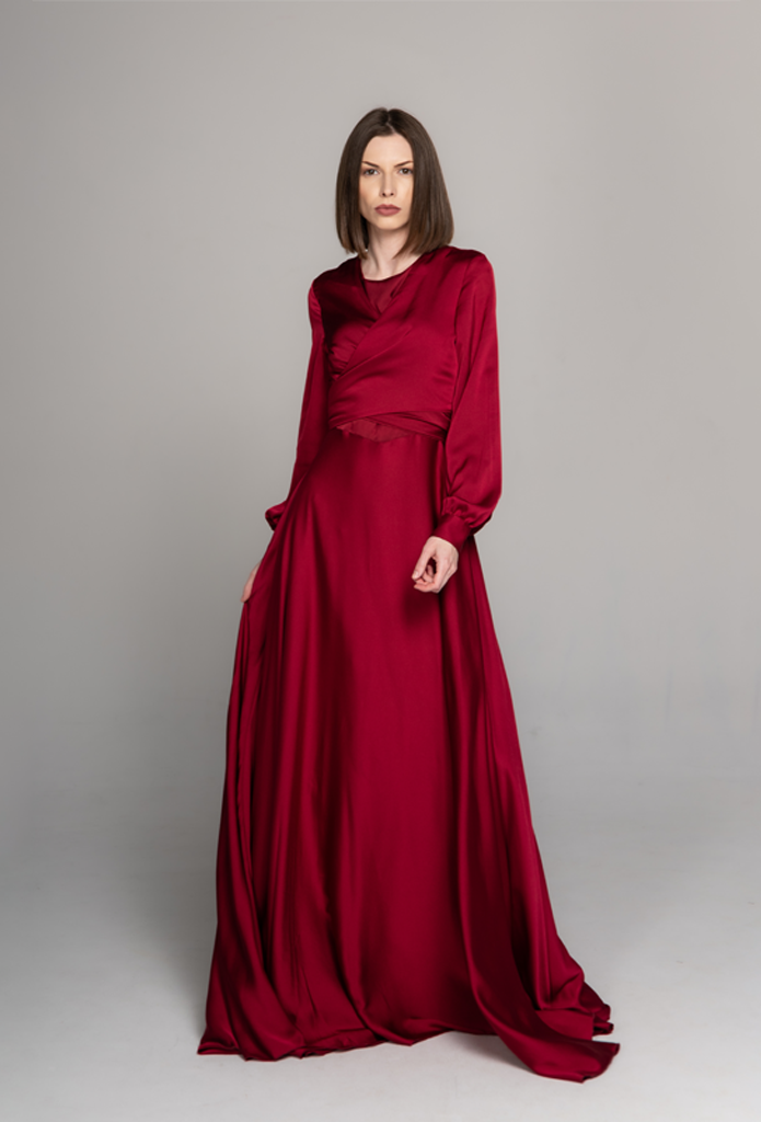 New Best Fashion Dress Suraya Ruby Red